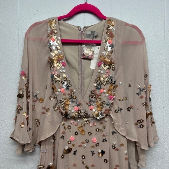 ASOS Women's Fairycore Boho Whimsical Play Festival Ethereal Womens Maxi Dress 2 - Picture 3 of 16